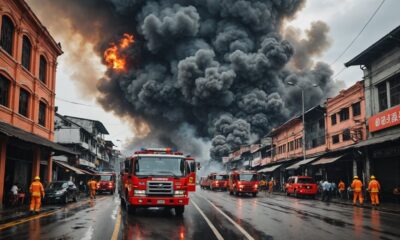 market fire in pasar minggu