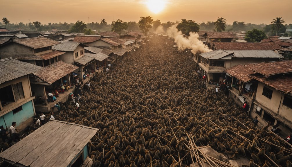 monkey attack in bekasi