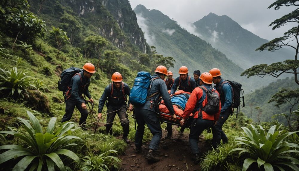 mountain rescue efforts ongoing